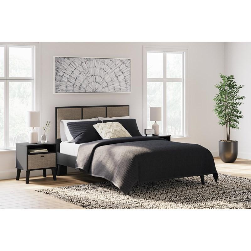 Large Picture of Signature Design by Ashley Charlang EB1198B1 Full Panel Platform Bed