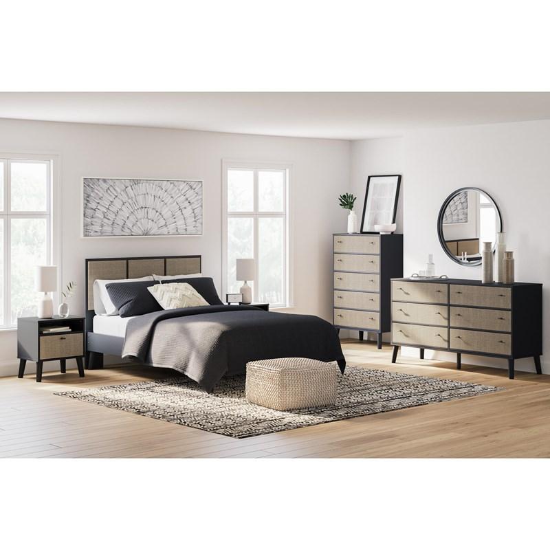 Large Picture of Signature Design by Ashley Charlang EB1198B1 Full Panel Platform Bed