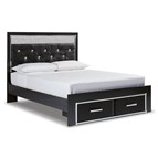 Signature Design by Ashley Kaydell B1420B16 Queen Upholstered Panel Storage Bed