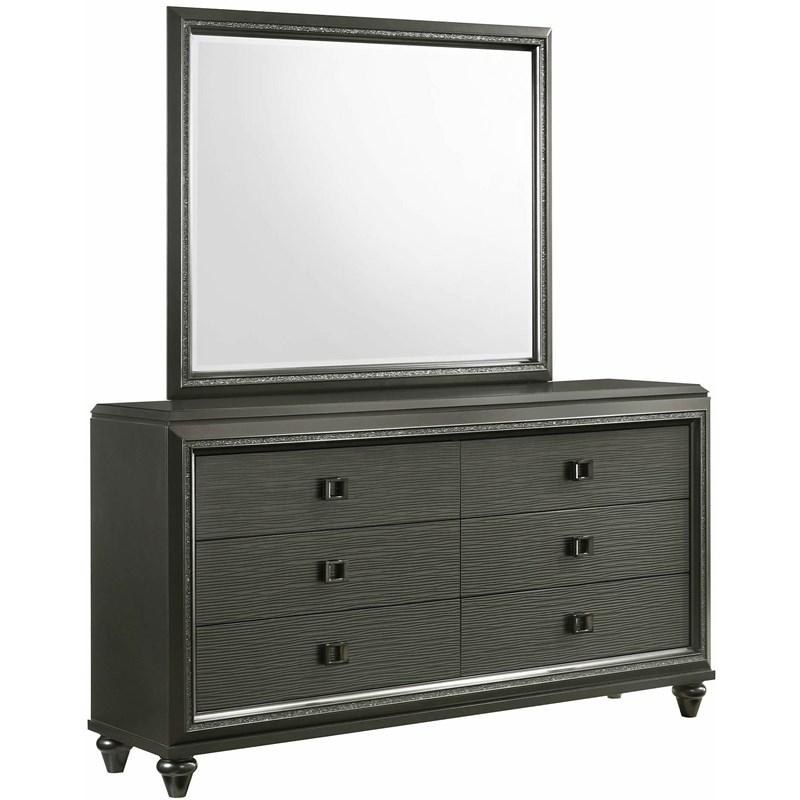 Large Picture of Elements International Moonstone MN600MR Dresser Mirror