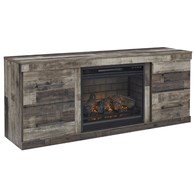 Signature Design by Ashley Derekson EW0200W7 TV Stand with Electric Fireplace (TV Stands - Media Consoles and Credenzas)