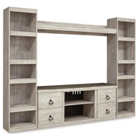 Signature Design by Ashley Willowton EW0267W7 4 pc Entertainment Center (Entertainment Centers)