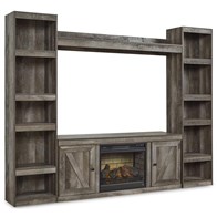 Signature Design by Ashley Wynnlow EW0440W8 4 pc Entertainment Center with Electric Fireplace (Entertainment Centers)