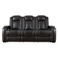 Signature Design by Ashley Party Time 3700315C Power Reclining Sofa with Adjustable Headrest (Sofas - Power Recline)
