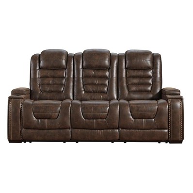 Signature Design by Ashley Game Zone 3850115C Power Reclining Sofa with Adjustable Headrest