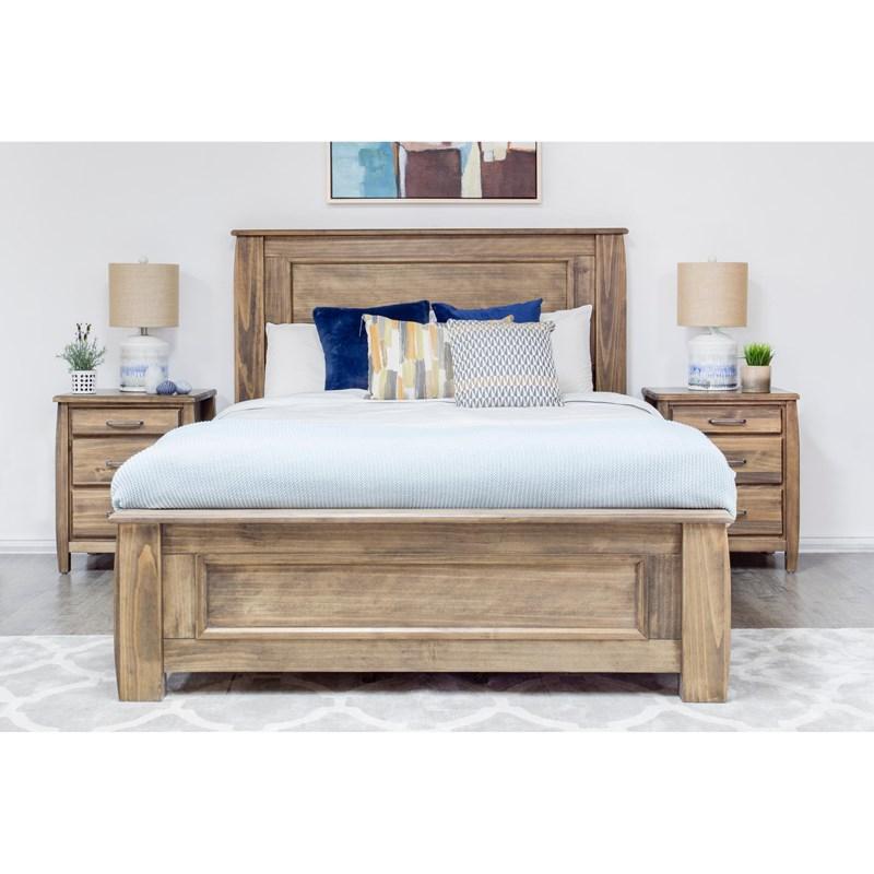 Mako Wood Furniture Tofino 5400 King Bed - Rustic (Beds - King)