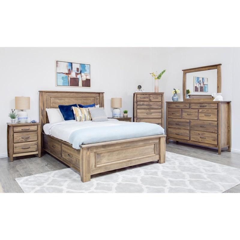 Large Picture of Mako Wood Furniture Tofino 5400-31 6-Drawer Chest - Rustic