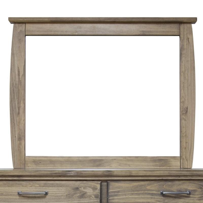 Mako Wood Furniture Tofino 5400-50 Dresser Mirror - Rustic (Dresser Mirrors)