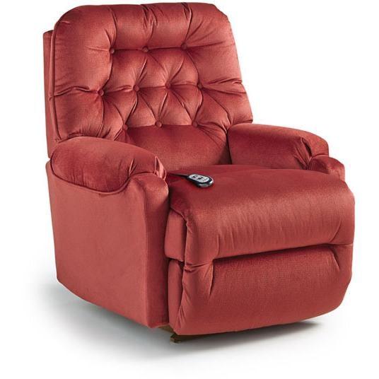 Brena Rocker Fabric Recliner (Brena 9AW27 Rocker Recliner - Red) image 1