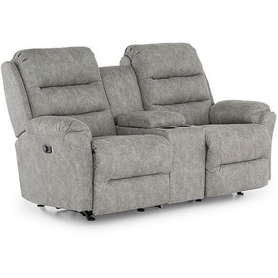 Causeuse inclinable Oren en tissu avec console (Oren L675RY7) image 1