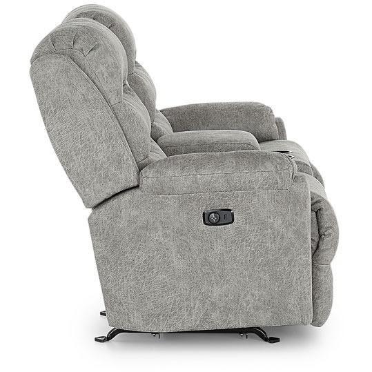 Causeuse inclinable Oren en tissu avec console (Oren L675RY7) image 4