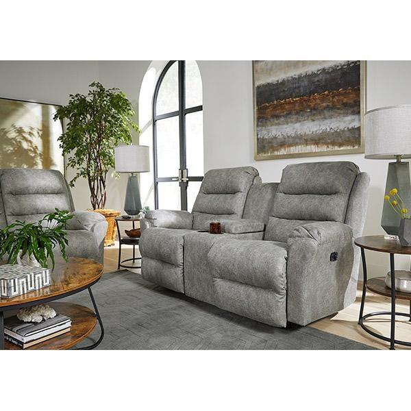 Causeuse inclinable Oren en tissu avec console (Oren L675RY7) image 5