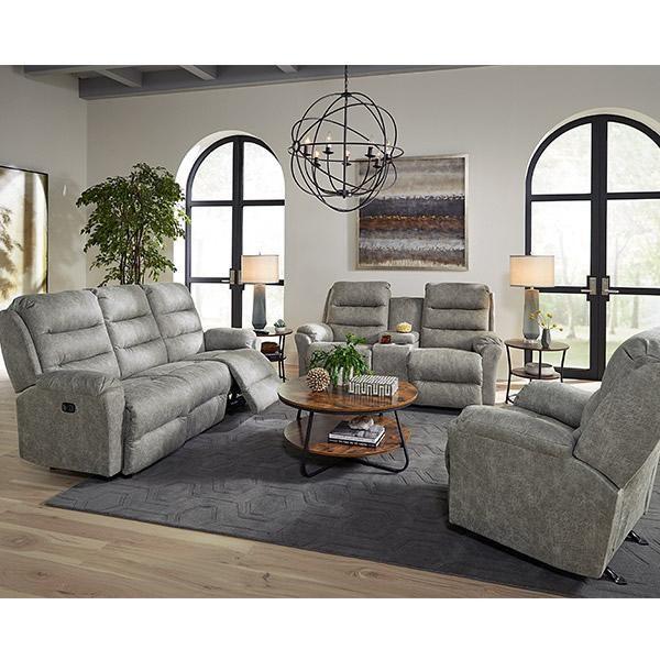 Causeuse inclinable Oren en tissu avec console (Oren L675RY7) image 7