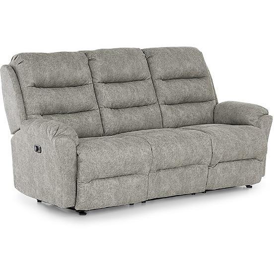 Oren Reclining Fabric Sofa (Oren S675RZ4 Reclining Sofa - Dove) image 1
