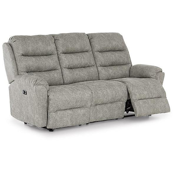 Oren Reclining Fabric Sofa (Oren S675RZ4 Reclining Sofa - Dove) image 2