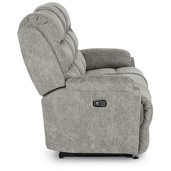 Oren Reclining Fabric Sofa (Oren S675RZ4 Reclining Sofa - Dove) image 4