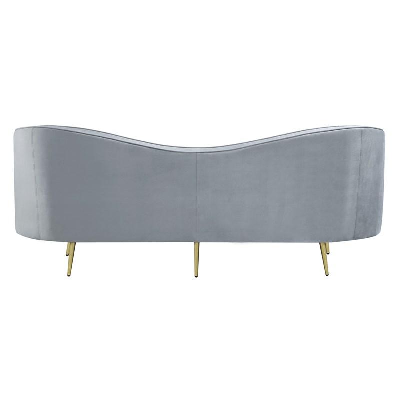 Large Picture of Coaster Furniture Sophia 506864 Upholstered Channel Tufted Sofa - Grey
