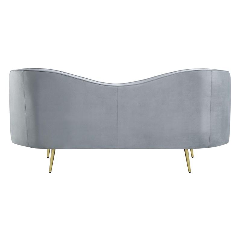 Large Picture of Coaster Furniture Sophia 506865 Upholstered Channel Tufted Loveseat - Grey
