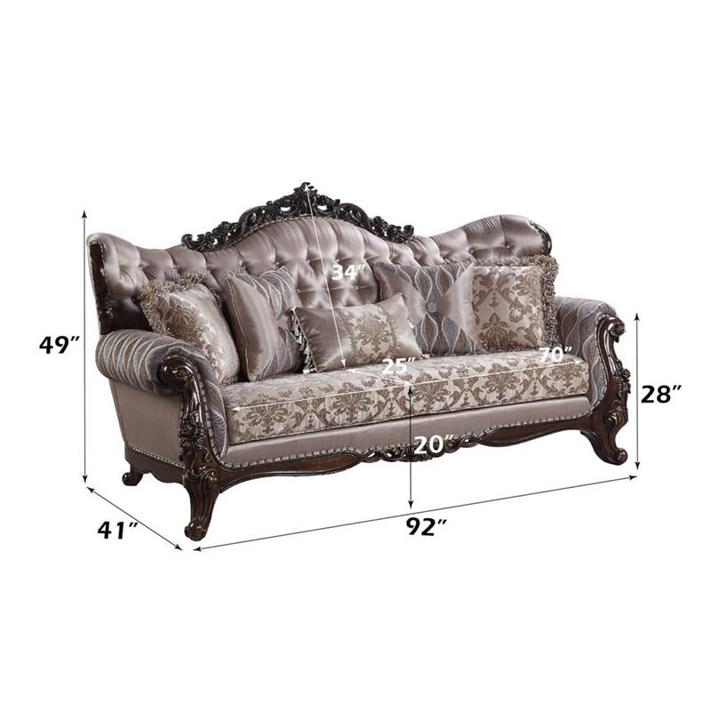 Large Picture of Acme Furniture Benbek LV00809 Sofa with 5 Pillows