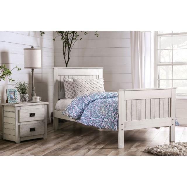 Large Picture of Furniture of America Rockwall AM7973WH-T-BED Twin Bed