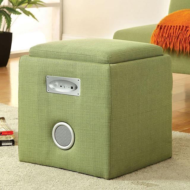 Furniture of America Rythmo CM-AC122GR Speaker Ottoman