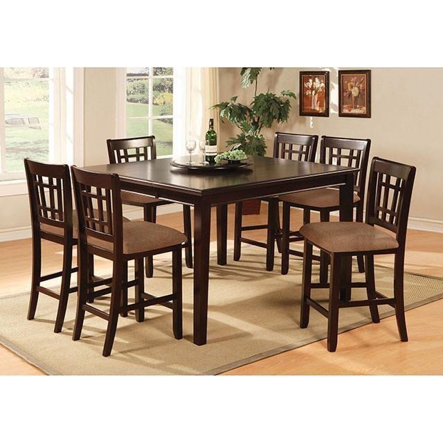Large Picture of Furniture of America Central Park CM3100PT Square Counter Ht. Table