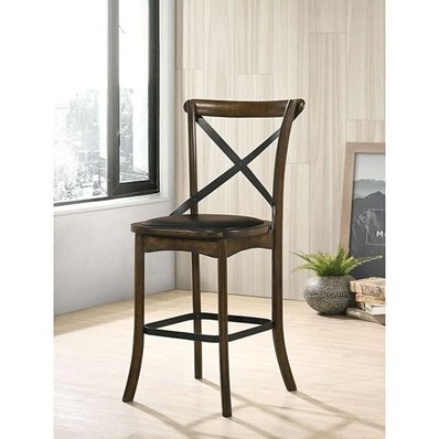 Furniture of America Buhl CM3148PC-2PK Counter Ht. Side Chair (2/Ctn)