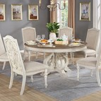 Furniture of America Arcadia CM3150WH-RT Round Table