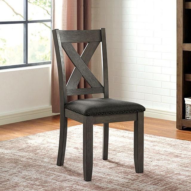 Furniture of America Cilgerran CM3153GY-SC-2PK Side Chair (2/Ctn)