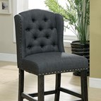 Furniture of America Sania CM3324BK-GY-PCW-2PK Counter Ht. Chair (2/Box)