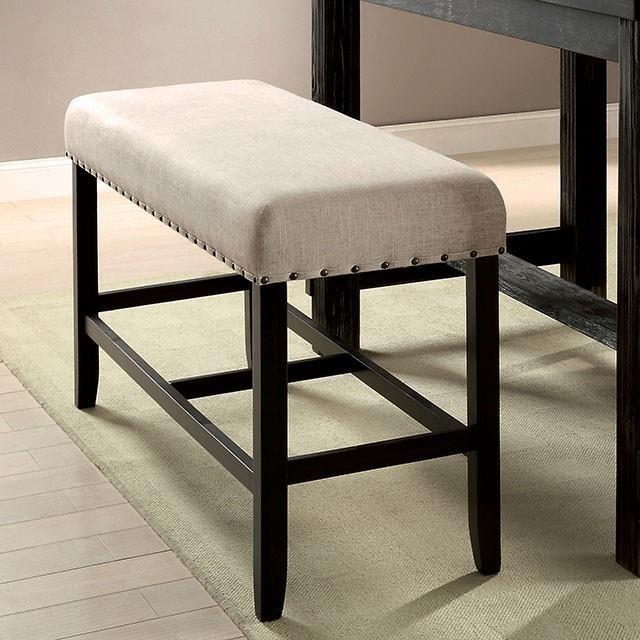 Large Picture of Furniture of America Sania CM3324BK-PT-54-VN Counter Ht. Table