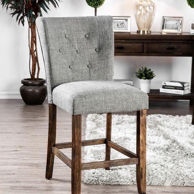 Large Picture of Furniture of America Schoten CM3450GY-PC-2PK Counter Ht. Chair (2/Ctn)