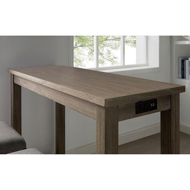 Large Picture of Furniture of America Caerleon CM3474GY-PT-3PK 3 Pc. Counter Ht. Dining Set