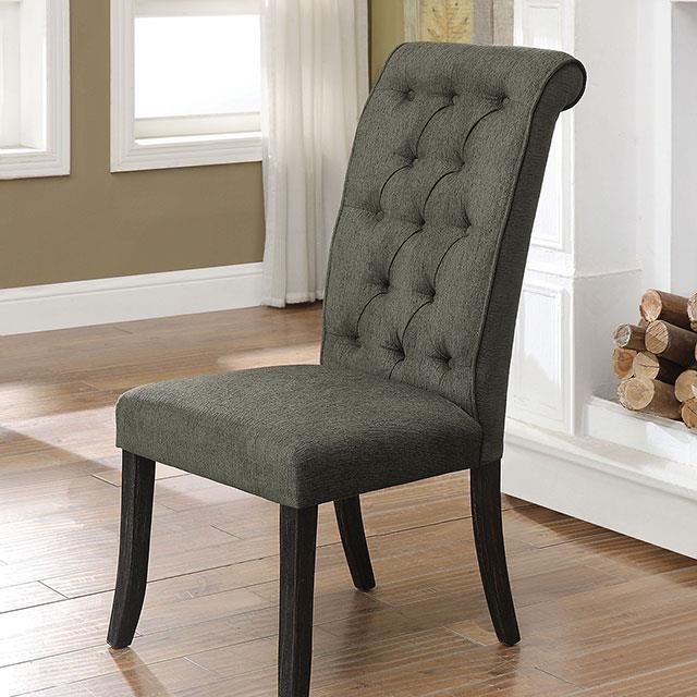 Large Picture of Furniture of America Sania CM3564GY-SC-2PK Side Chair (2/Ctn)