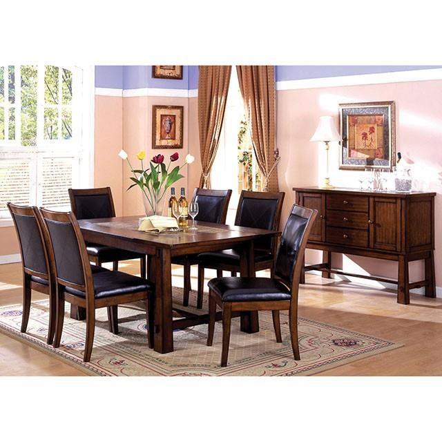 Large Picture of Furniture of America Living Stone CM3590T Dining Table