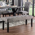 Furniture of America Alfred CM3735LG-BN Bench