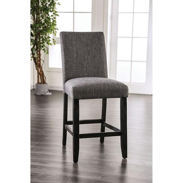 Large Picture of Furniture of America Brule CM3736GY-PC-2PK Counter Ht. Side Chair (2/Ctn)
