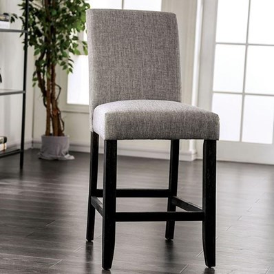 Furniture of America Brule CM3736LG-PC-2PK Counter Ht. Side Chair (2/Ctn)