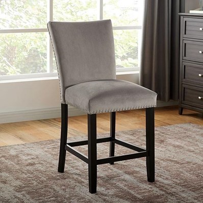 Furniture of America Kian CM3744GY-PC-2PK Counter Ht. Chair (2/Ctn)