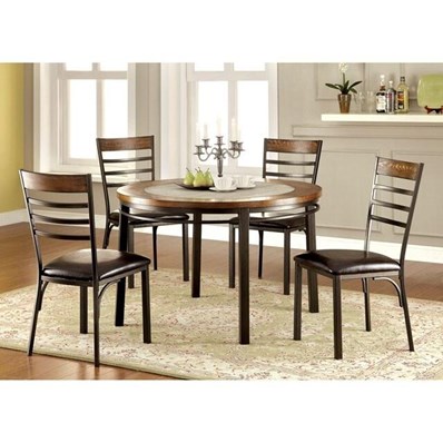 Furniture of America Hailey CM3828RT Round Dining Table