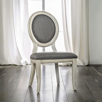 Furniture of America Kathryn CM3872WH-SC-2PK Side Chair (2/Ctn)
