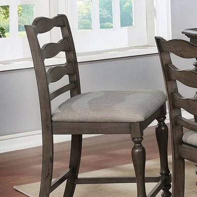 Furniture of America Theresa CM3912GY-PC-2PK Counter Ht. Chair (2/Ctn)