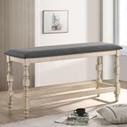 Furniture of America Plymouth CM3979PBN Counter Ht. Bench