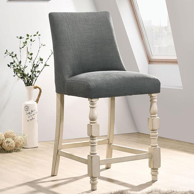 Large Picture of Furniture of America Plymouth CM3979PC-2PK Counter Ht. Chair