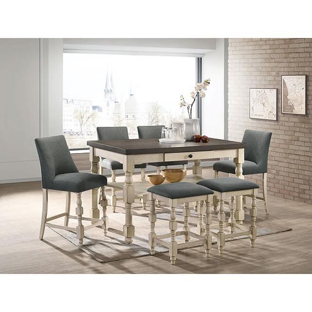 Large Picture of Furniture of America Plymouth CM3979ST-2PK Counter Ht. Stool