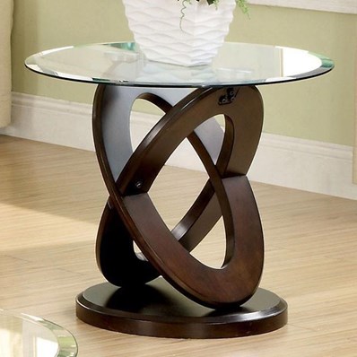 Furniture of America Atwood CM4401E Round End Table