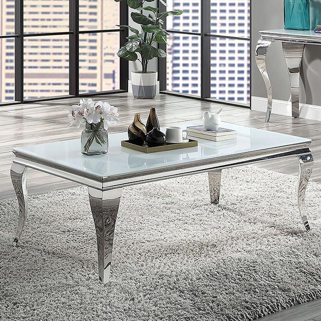 Furniture of America Wetzikon CM4903WH-C-TABLE Coffee Table