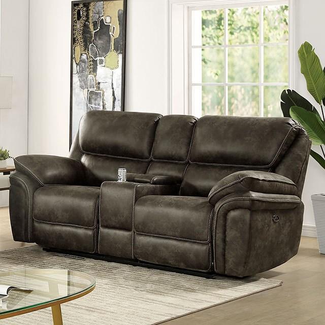 Large Picture of Furniture of America Tredegar CM6083-LV-PM Power Loveseat
