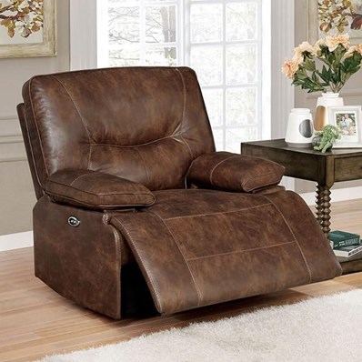 Furniture of America Chantoise CM6228BR-CH Power Recliner