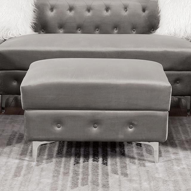 Furniture of America Ciabattoni CM6256GY-OT Ottoman